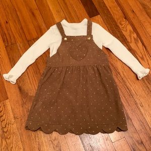 Cupcakes and cashmere jumper with polkadots, corduroy size 4 T Good Condition